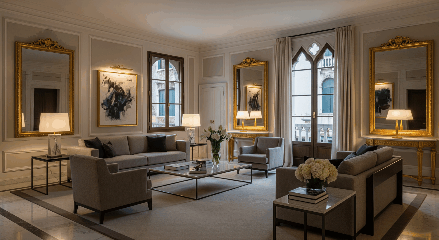 Soggiorno ristrutturato con arredi su misura – Interior Design Venezia, Dettaglio artigianale in legno – progetto Loveyouvenice, Moodboard per casa veneziana – interior design su misura